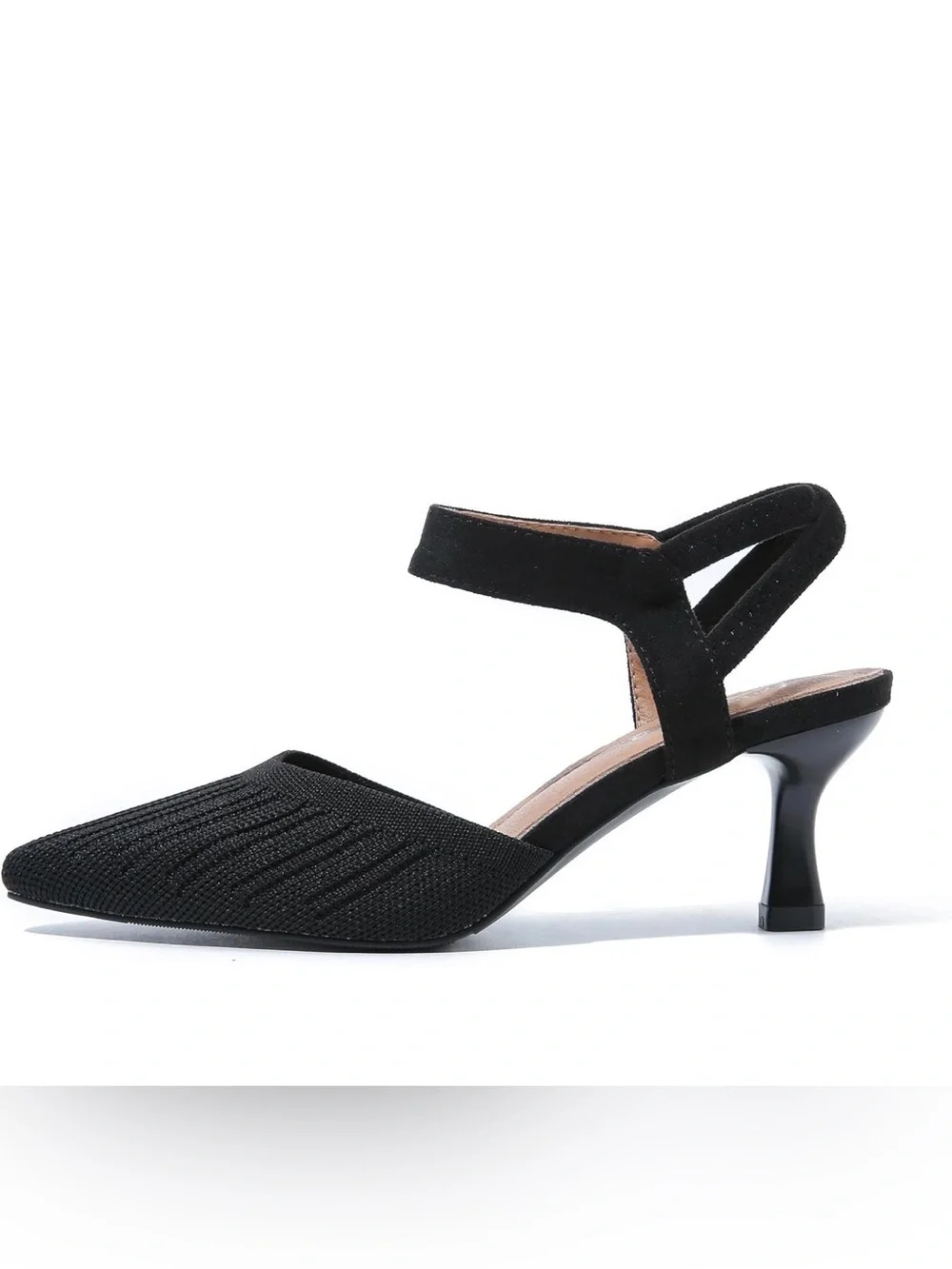 Pointed toe kitten heel pumps